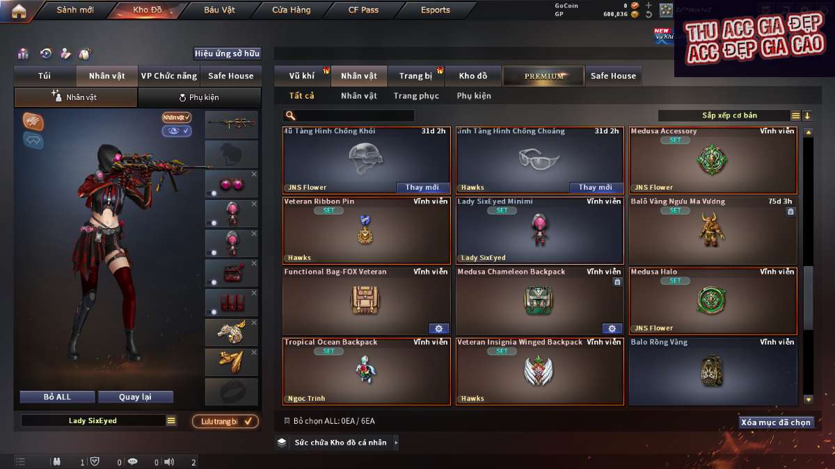shop acc cf uy tin gia re